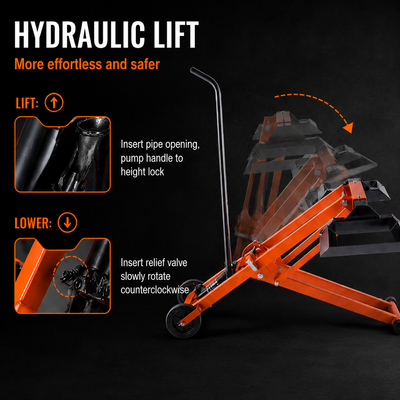 Lawn Mower Lift with Hydraulic Jack