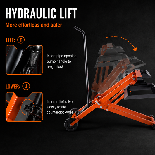 Lawn Mower Lift with Hydraulic Jack
