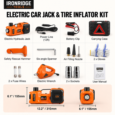 Electric Car Jack with Electric Wrench