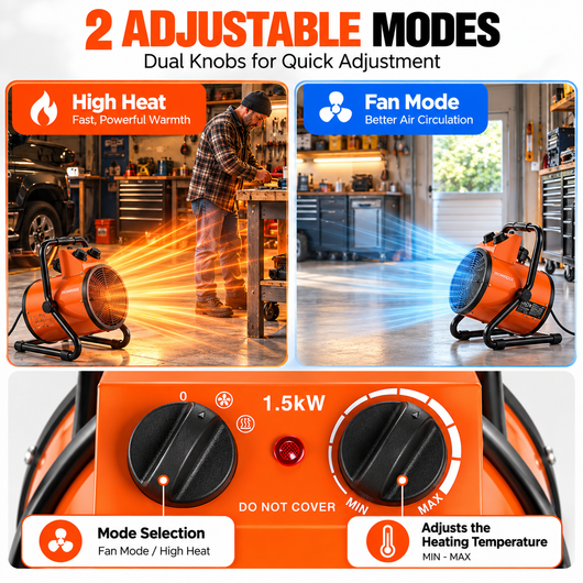 Electric Space Fan Heater