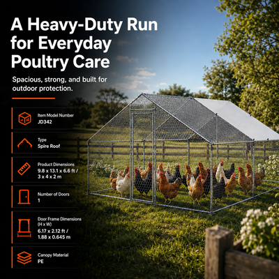 Large Metal Chicken Coop