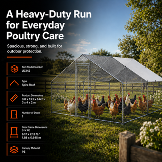 Large Metal Chicken Coop