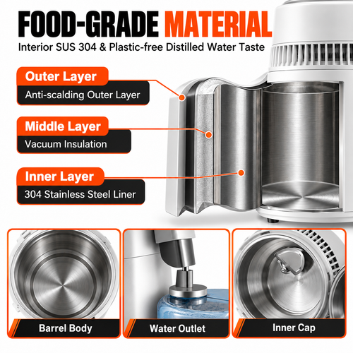 4L Pure Water Distiller