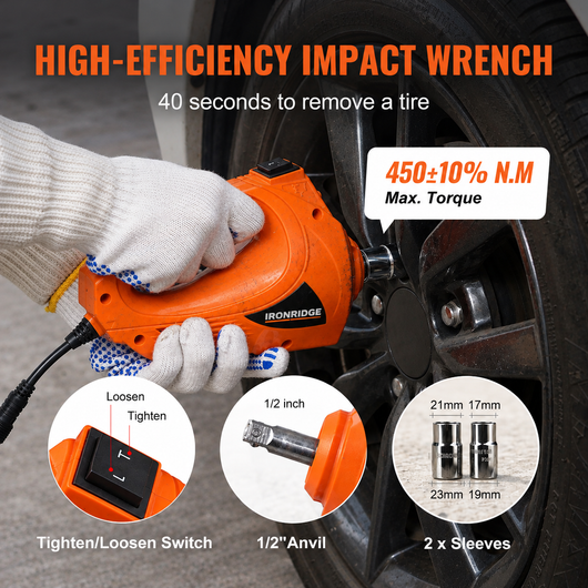 Electric Car Jack with Electric Wrench