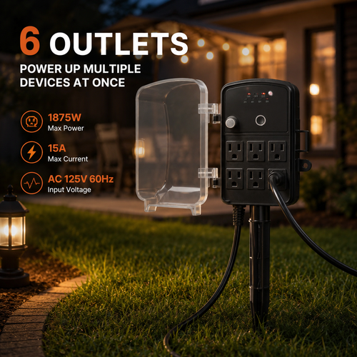 Outdoor Power Stake, Extension Cord