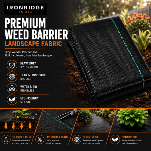 Premium Heavy Duty Weed Barrier Landscape Fabric