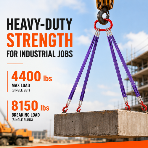 Heavy-Duty Lifting Sling Straps