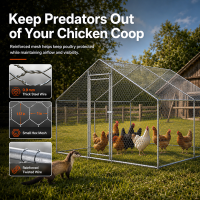 Large Metal Chicken Coop
