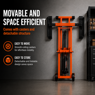 Lawn Mower Lift with Hydraulic Jack