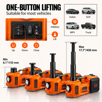 Electric Car Jack with Electric Wrench