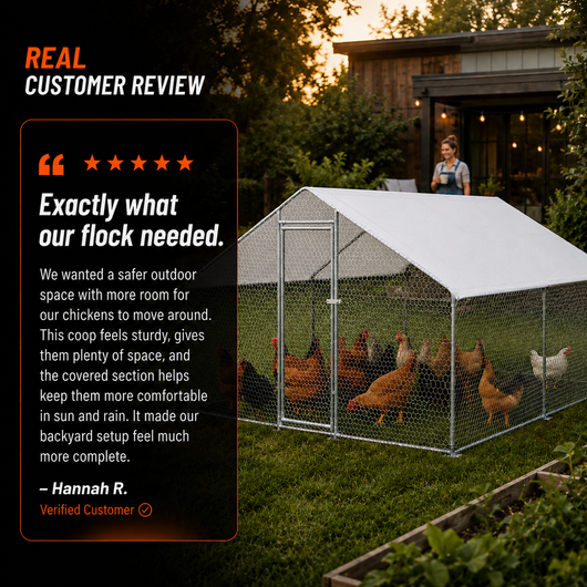 Large Metal Chicken Coop