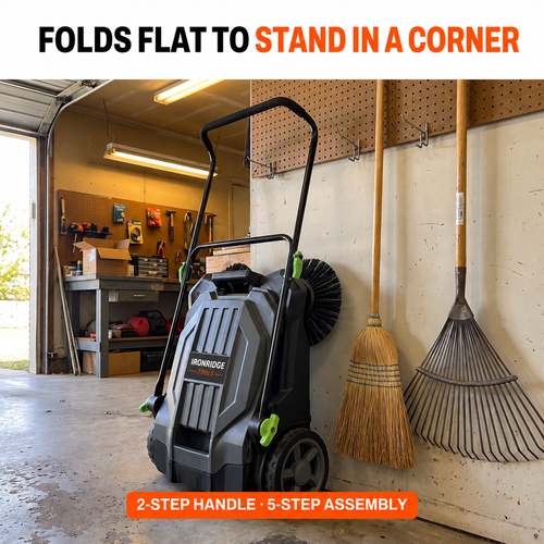 Heavy-Duty Push Floor Sweeper