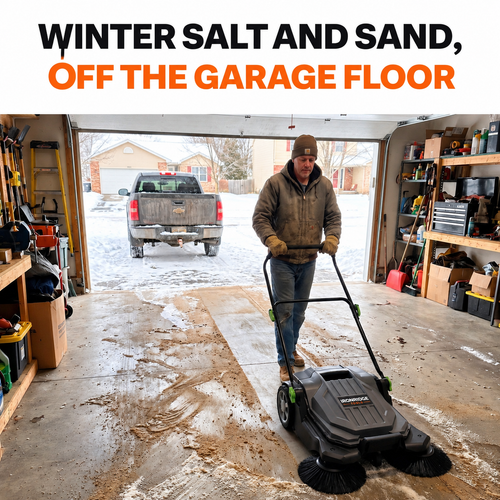 Heavy-Duty Push Floor Sweeper
