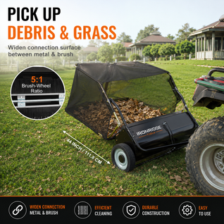 42" Tow-Behind Yard Sweeper