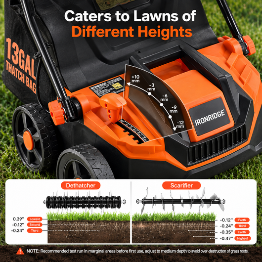 2-in-1 Electric Dethatcher and Scarifier