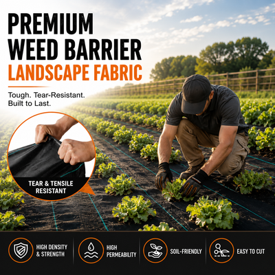 Premium Heavy Duty Weed Barrier Landscape Fabric
