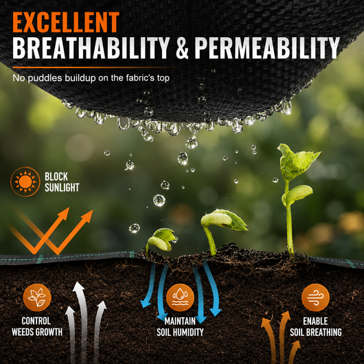 Premium Heavy Duty Weed Barrier Landscape Fabric