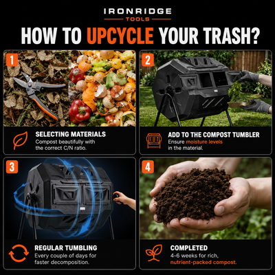 Compost Bin 43 Gal Dual Chamber