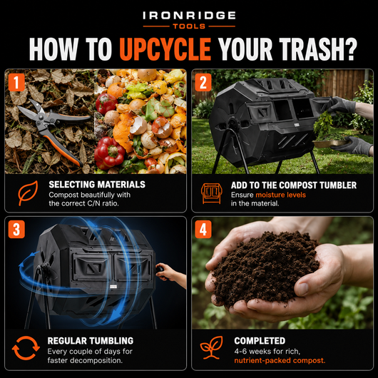 Compost Bin 43 Gal Dual Chamber