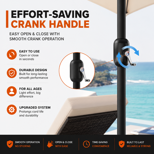 Double-Side Rectangular Pool Umbrella