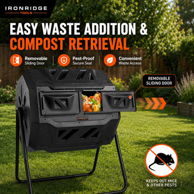 Compost Bin 43 Gal Dual Chamber