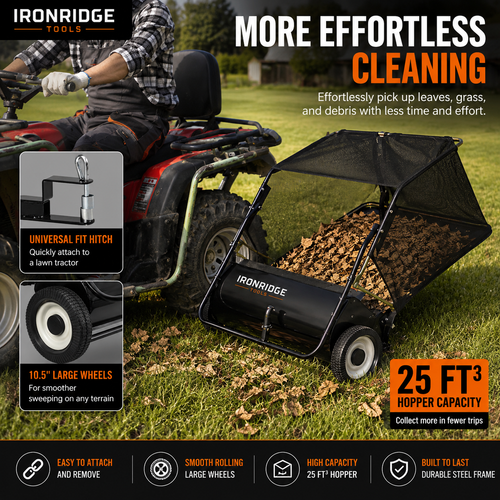 Tow Behind Lawn Sweeper