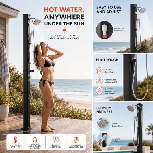Solar Heated Shower