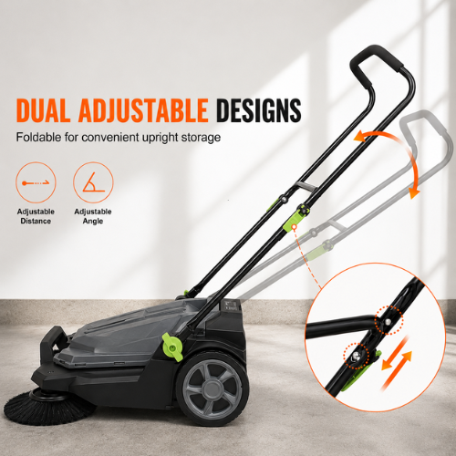 Heavy-Duty Push Floor Sweeper