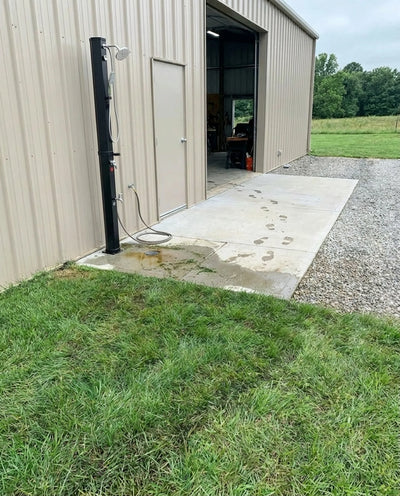 Solar Heated Shower