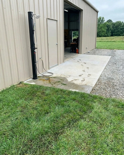 Solar Heated Shower